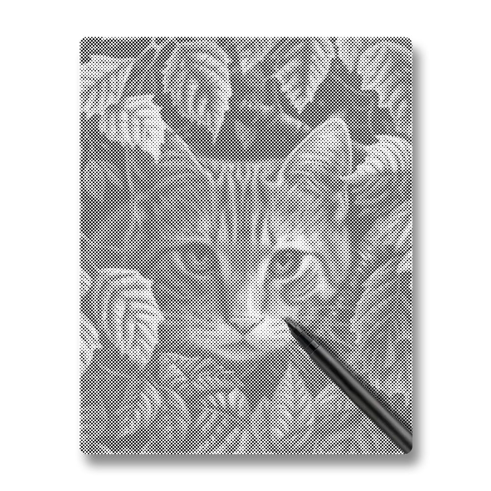 Leaves and Cat - Dot Painting