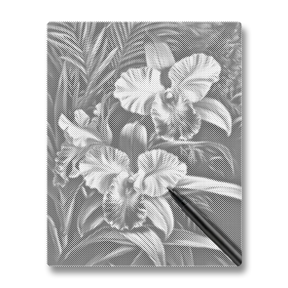 Pink Orchid - Dot Painting