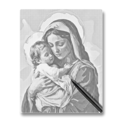 Holy Embrace - Dot Painting