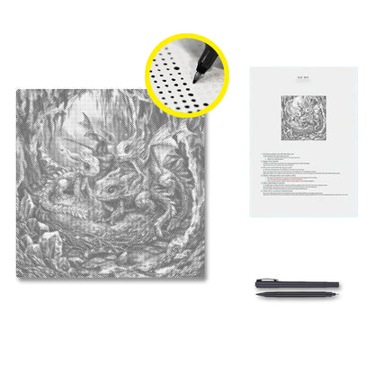 Cute Baby Dragons - Dot Painting
