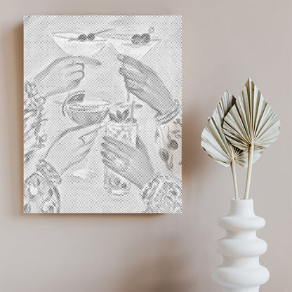 Cheers Together - Dot Painting