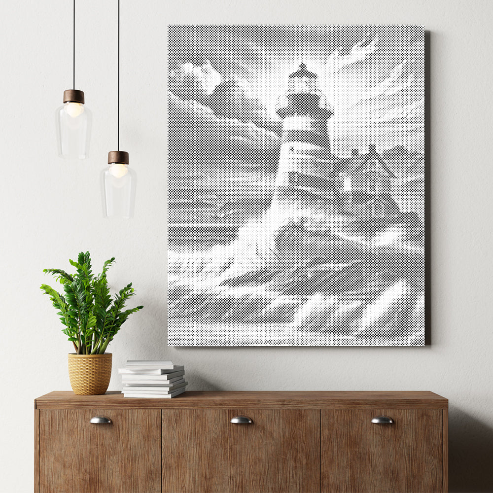 Full Round - Lighthouse - Dot Painting