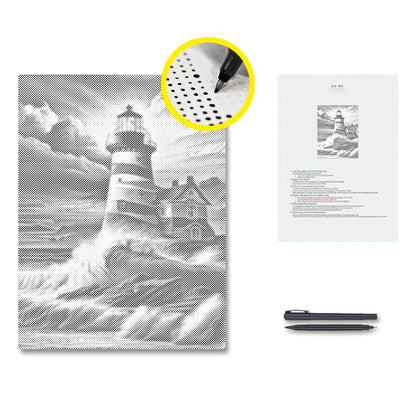 Full Round - Lighthouse - Dot Painting
