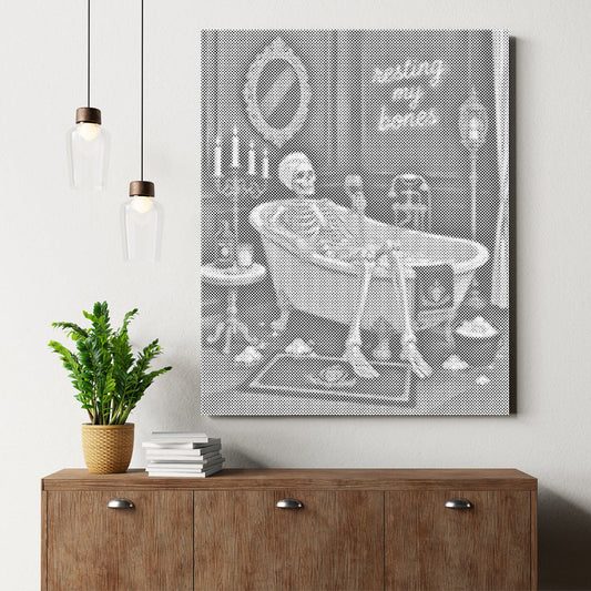 Skeleton Relaxation - Dot Painting