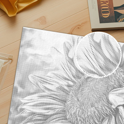 Open Sunflower - Dot Painting