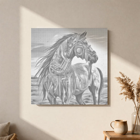 War Horse - Dot Painting