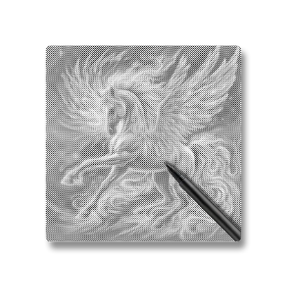 Pegasus With Glowing - Dot Painting
