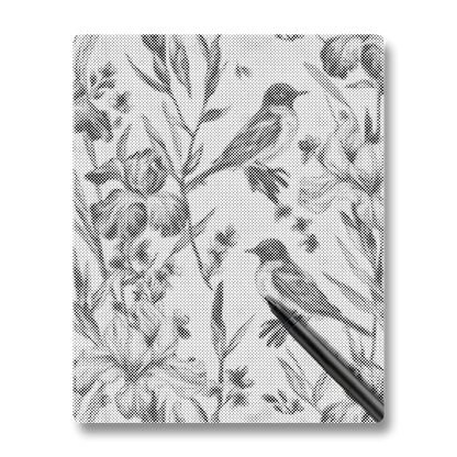 Bluebird and Iris - Dot Painting