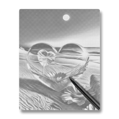 Crystal Heart - Dot Painting