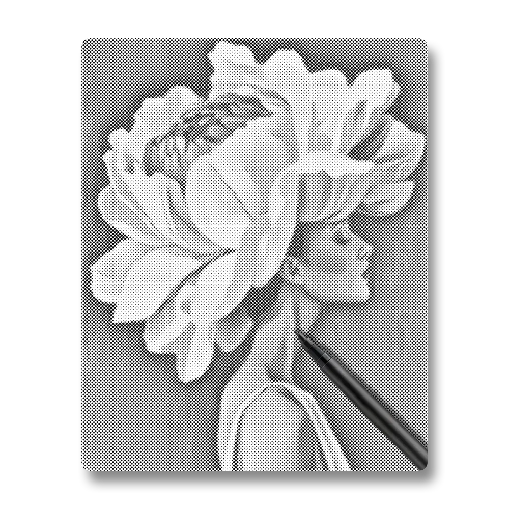 Flower & Woman - Dot Painting