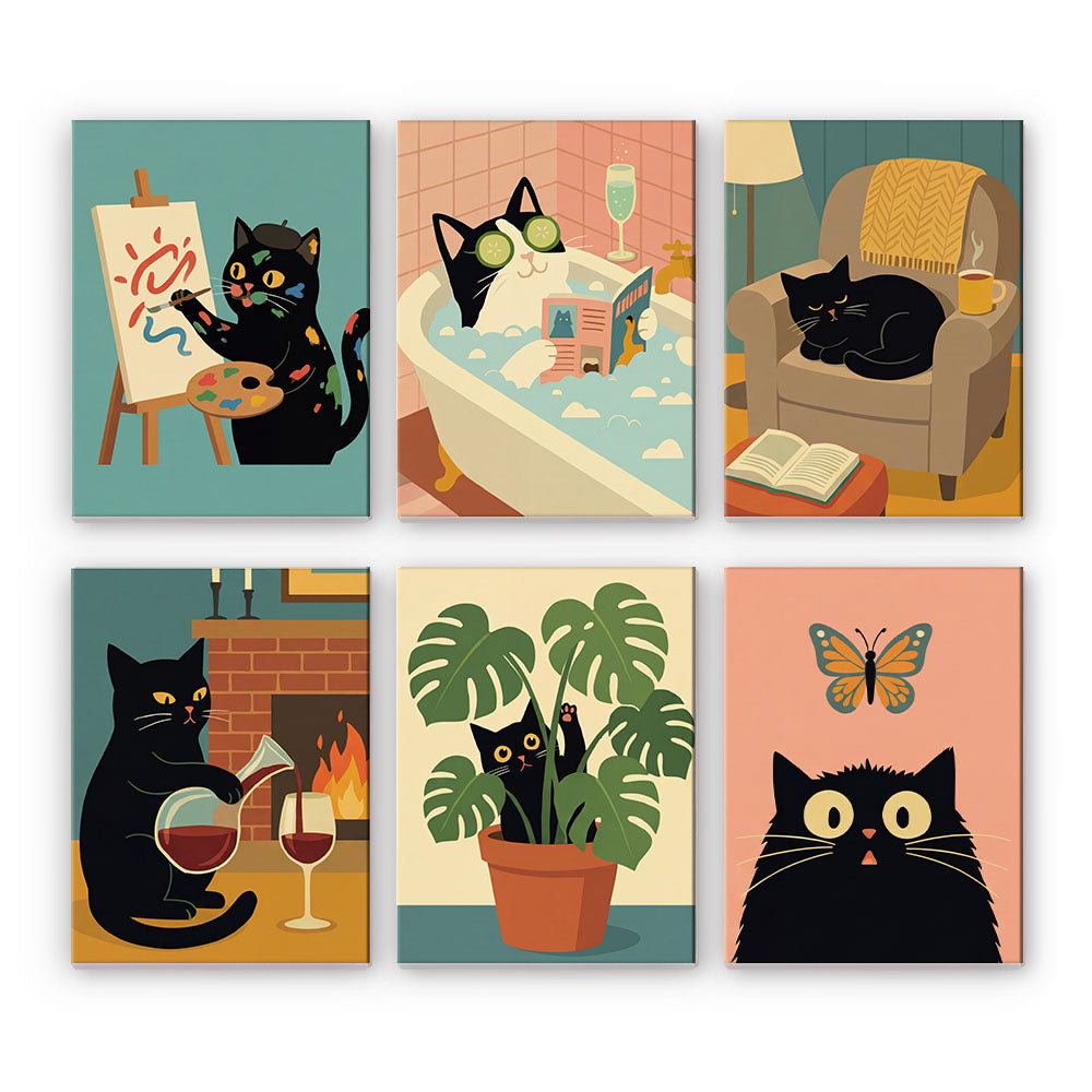 Leisurely Black Cat