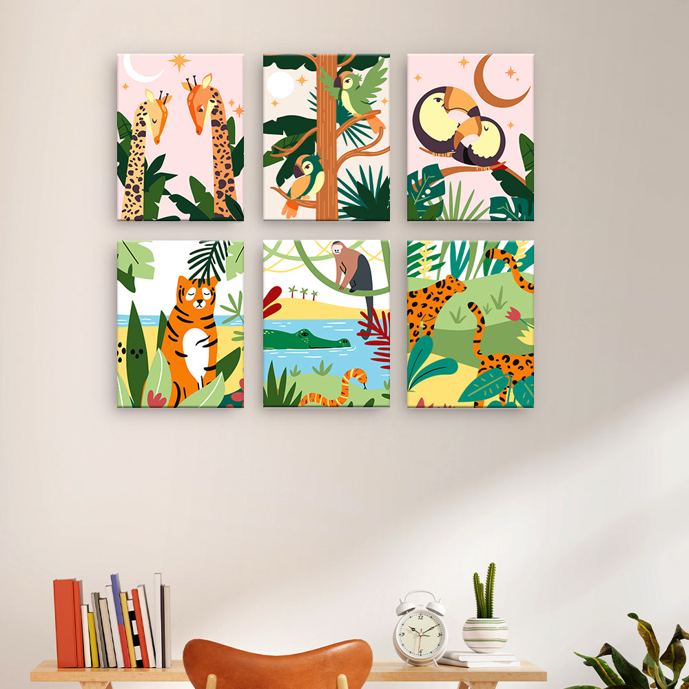 Jungle Animal Collage