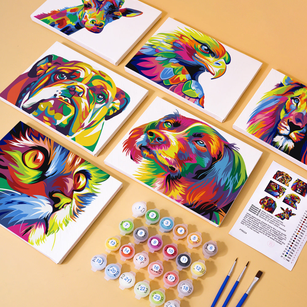Colorful Animals (Set of 6)